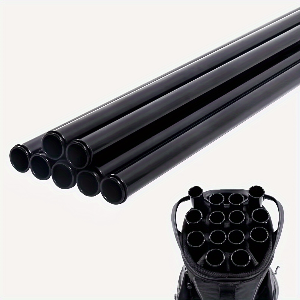 

14pcs Golf Set - Pvc Tubes For Organized Bag Storage, Fits All Standard Bags, Black