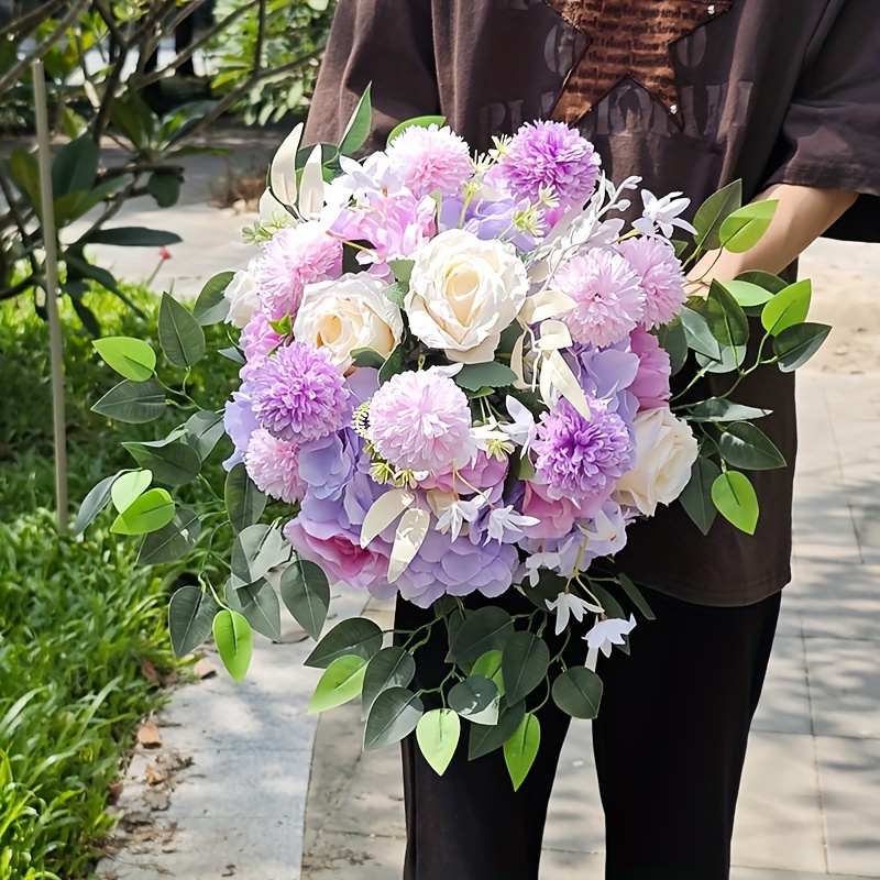 

Elegant Purple Rose Artificial Flower Ball - Wedding Centerpieces, Birthday Parties & Home Decor