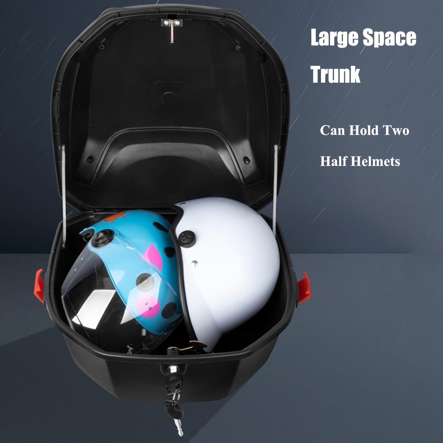 25 gal 35l motorcycle top case abs waterproof lockable Temu Greece