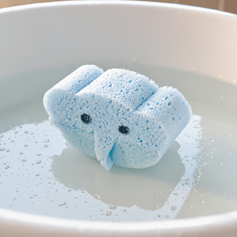 Macaron Elephant Bath Sponge, Soft Foaming Shower Pad