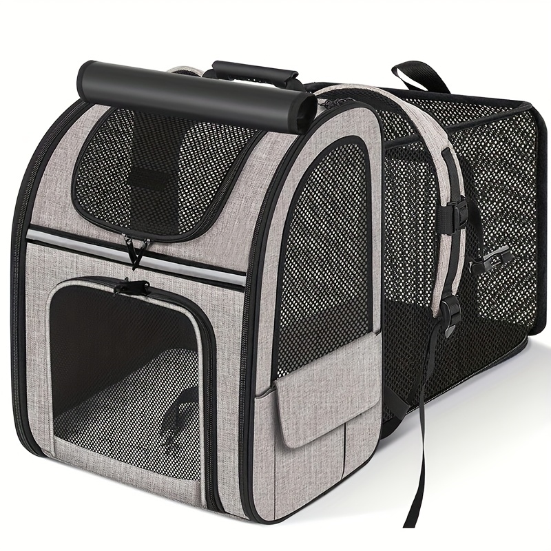 E-shop Katzenrucksack | Erweiterbarer Katzenrucksack mit Schattenabdeckung, atmungsaktives Netz | Tragetasche für Katzen, Hunde Welpen |
