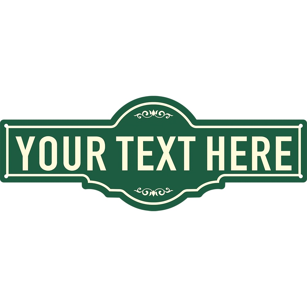 TEMU 1pc, Personalized Custom Aluminum Outdoor Sign, Street Sign, , Restaurant Sign, Yard Sign, Garage Sign, Customize Your Own Personalized Sign 10