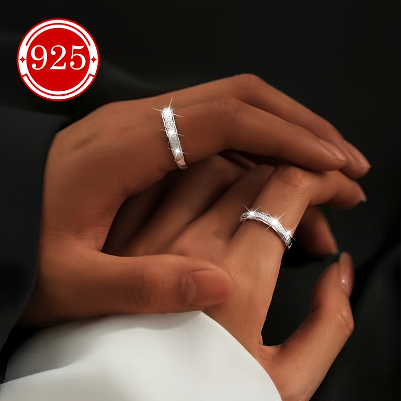 925 Sterling Silver Hypoallergenic Rings for Couples