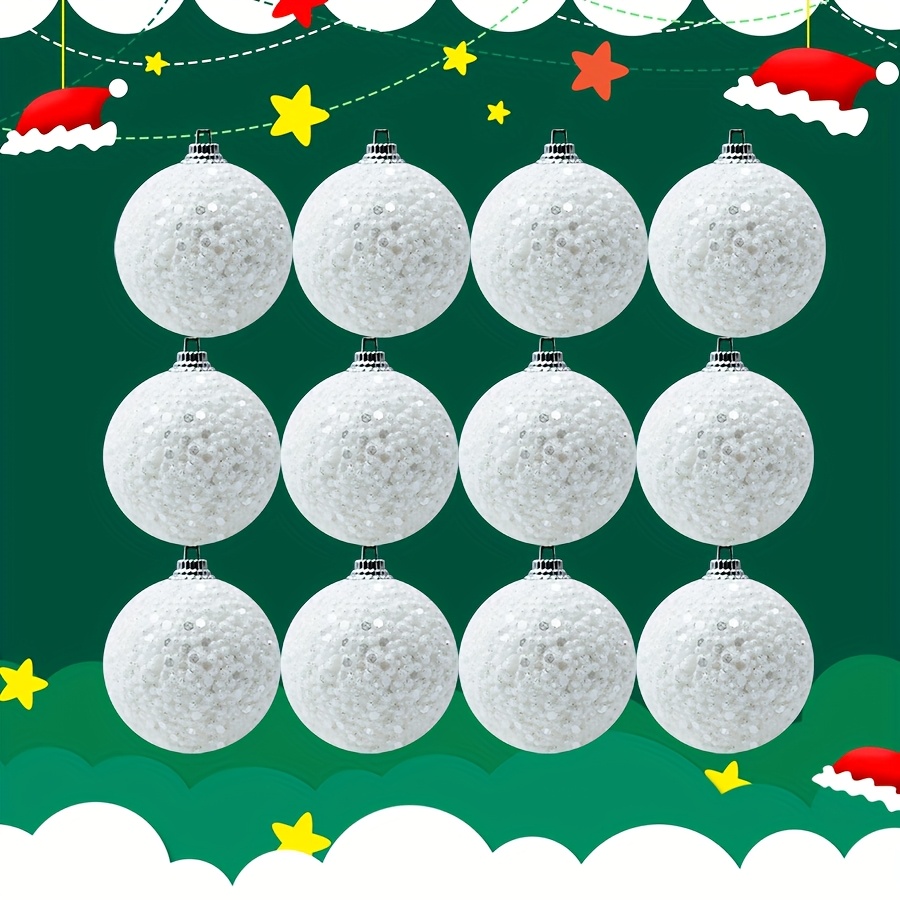 TEMU 12pcs Set Of Festive Christmas Tree Ornaments - Hangings - Hanging Decorations For Ambiance, Holiday Party Decorations, Christmas Party