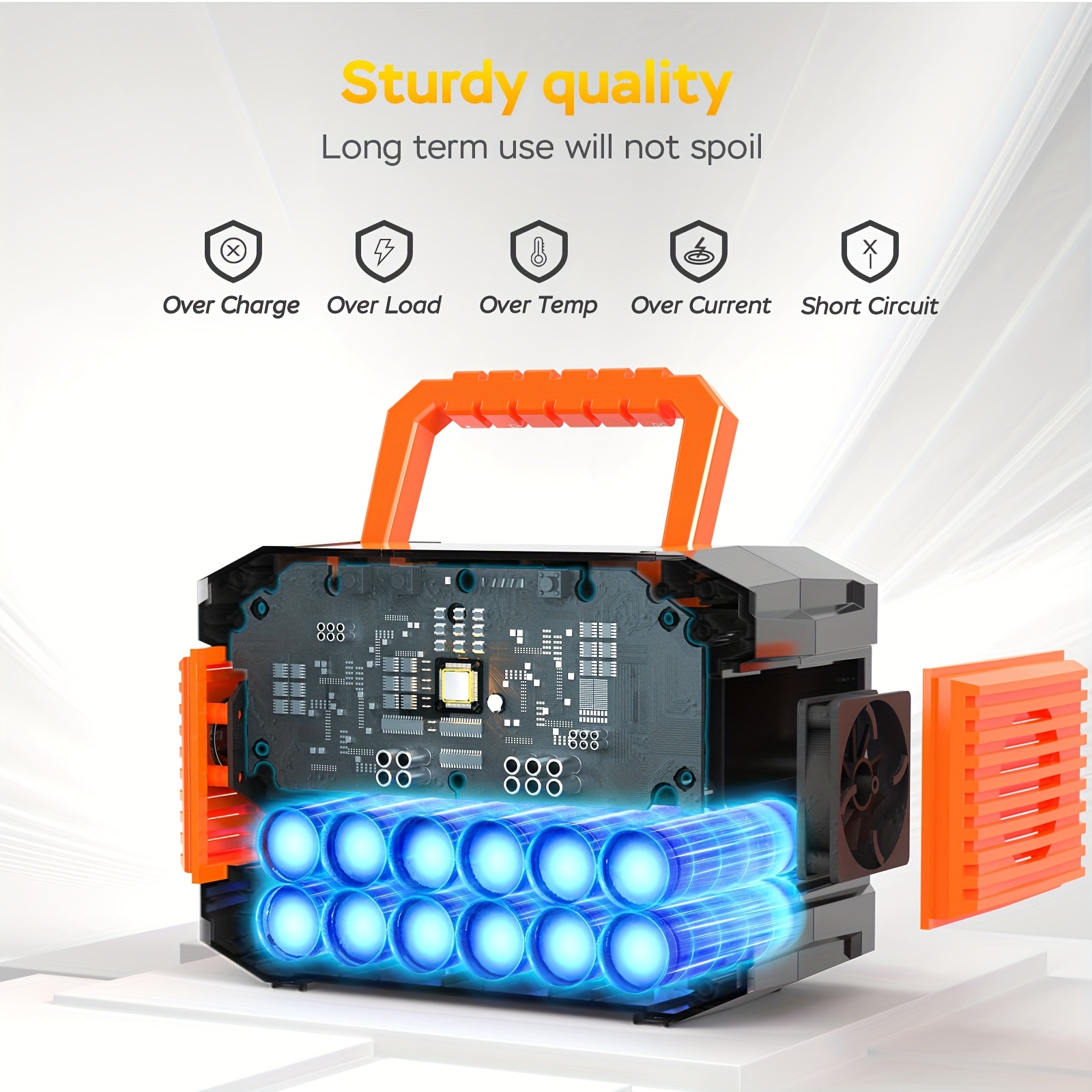 portable power station 100w 111wh with 30w solar panels with ac outlet 110v 3 usb a 2 usb c 2     solar generator for   emergency hurricaneth Product details 3