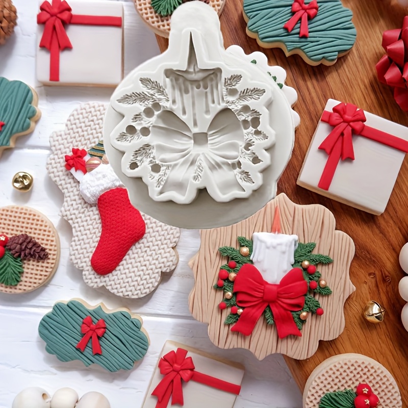 Molde De Silicona Navideño, 2 Moldes De Silicona Para Chocolate, Molde