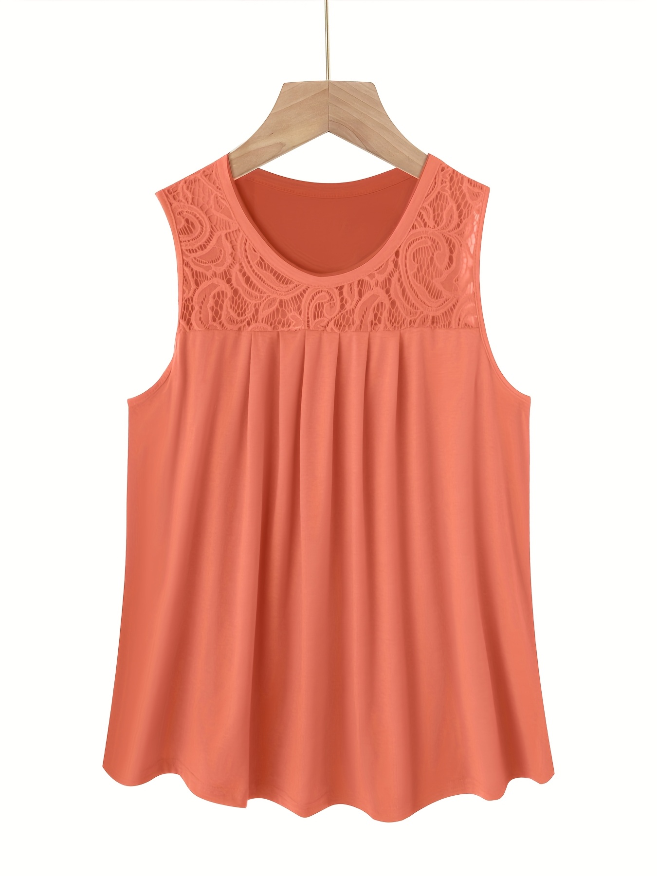 Solid Color Versatile Sleeveless Chest Pleated Casual Vacation Top