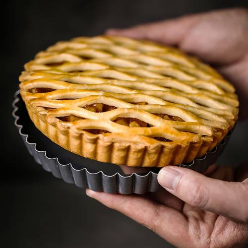 4 5 7 8 11 12 13 inch non stick round pan with removable suitable for baking kitchen chrysanthemum pie plate removable mold pizza baking pan tart and pie oven safe non stick baking tool