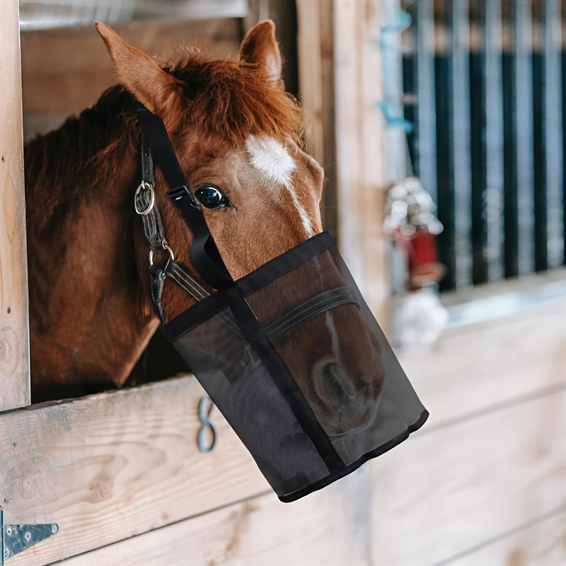 adjustable durable horse feed bag mesh waterproof oxford Temu