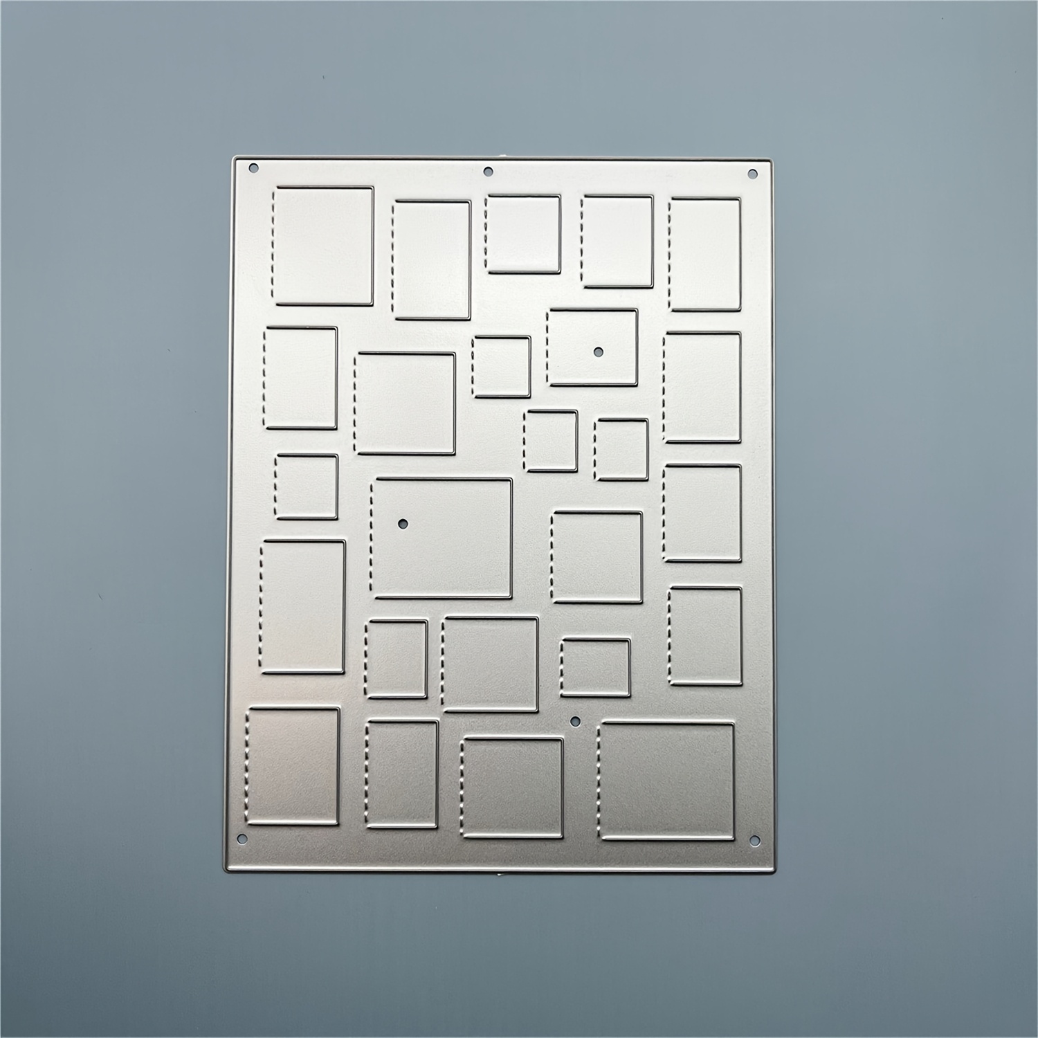 Image of [] 1pc Small Windows Folded Geometric Border Metal Cutting Dies With Splicing Modules Background Board For Scrapbooking Metal Cut Dies Artist Die Cuts Wedding Invitations