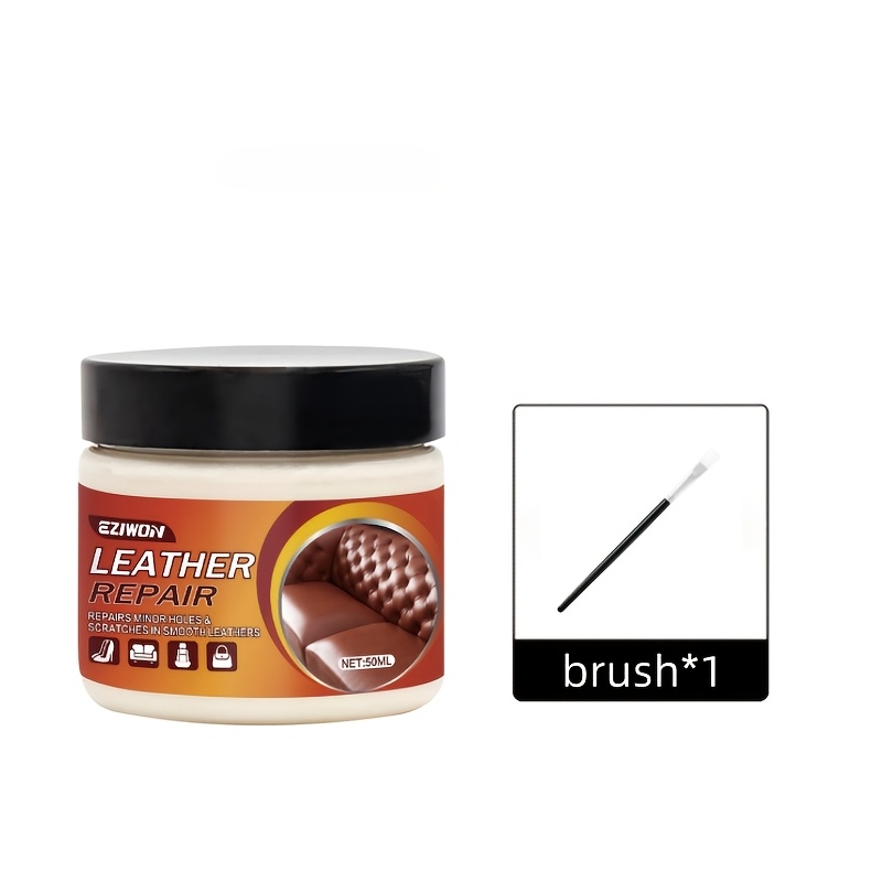 TEMU White Pu Leather Repair Cream – Quick-drying Formula With White Concealer And Filler, Suitable For Small , Tears, And Wear, For Shoes, Belts,