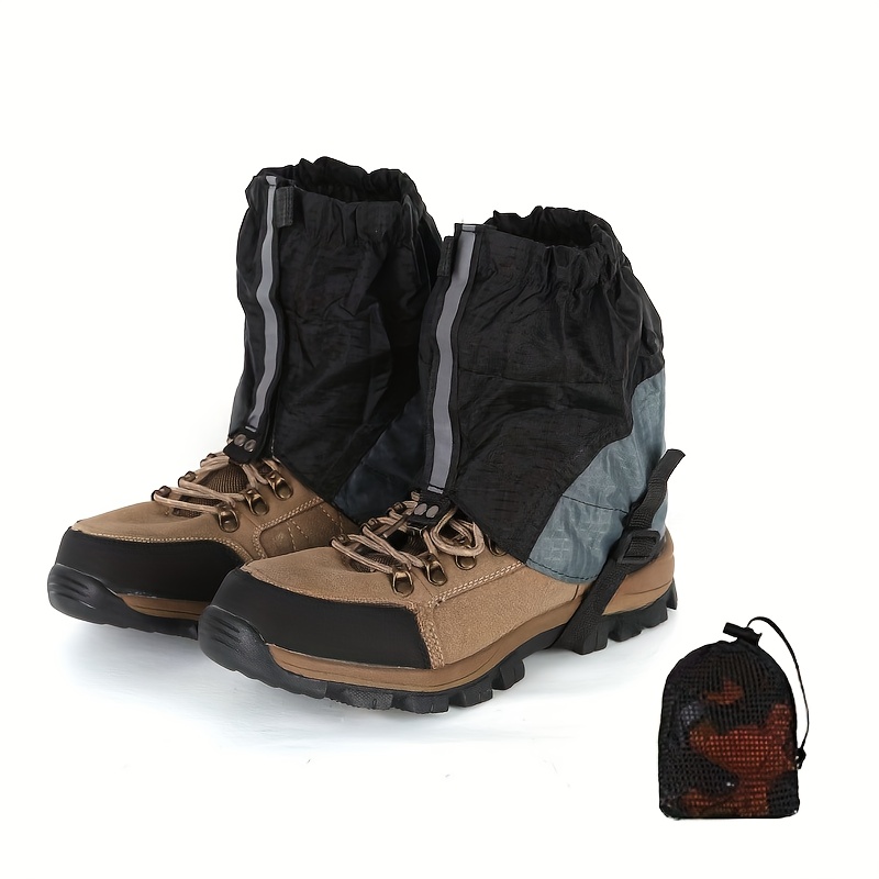 Image of 1 Pair Leg Gaiters, Hiking Walking Climbing Hunting Snow Legging Gaiters With Storage Bag, For Outdoor Hiking Walking Climbing, Skiing