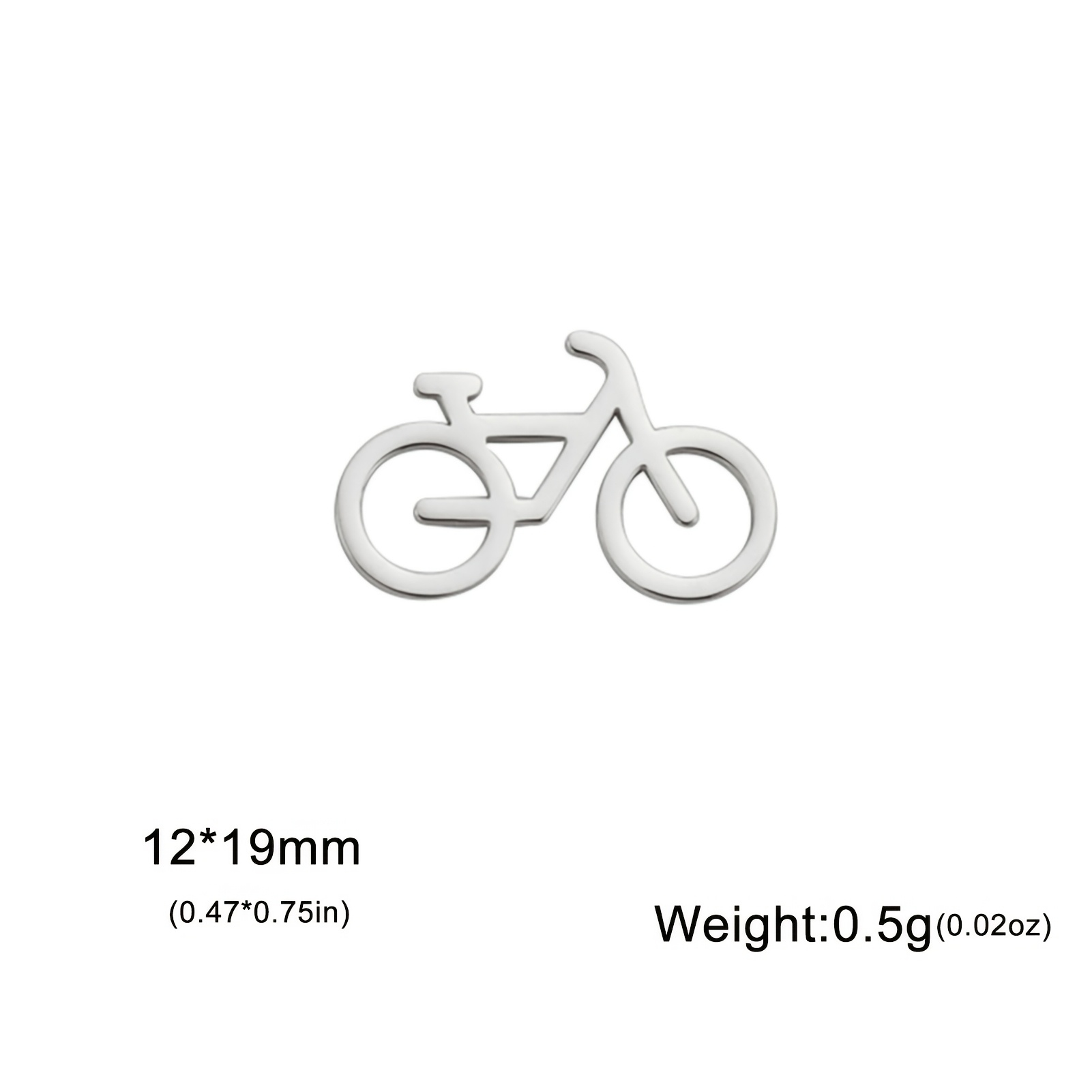E-shop 5 Stück/Pack Fahrrad-Anhänger, DIY-Zubehör für Sport- Radsport-Enthusiasten, Edelstahl, DIY-Schmuck für Männer, stilvoller Alltags-Anhänger für