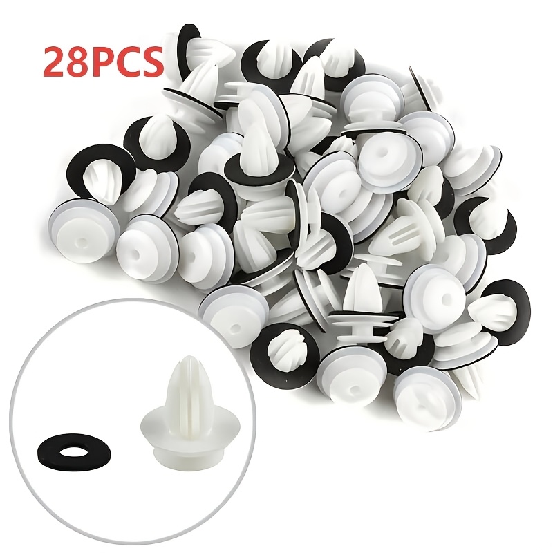 Image of 28pcs 68pcs 108pcs Car Door Panel Clips, Made Of Durable Material, With Shock Pads, Interior Clips With Shock Absorption And Sound Insulation, Suitable For Car Suv Panels