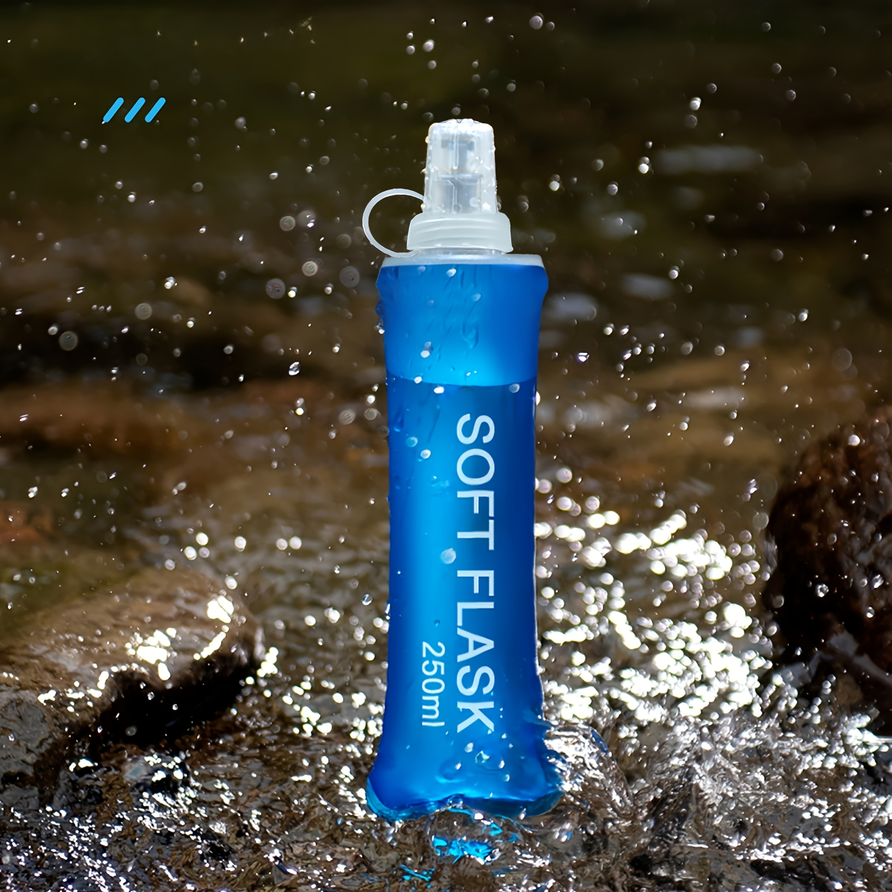 Botella De Agua Plegable De Silicona - 500ml Aprox, Plegable, Sin BPA, Ideal Para Deporte, Senderismo, Viajes