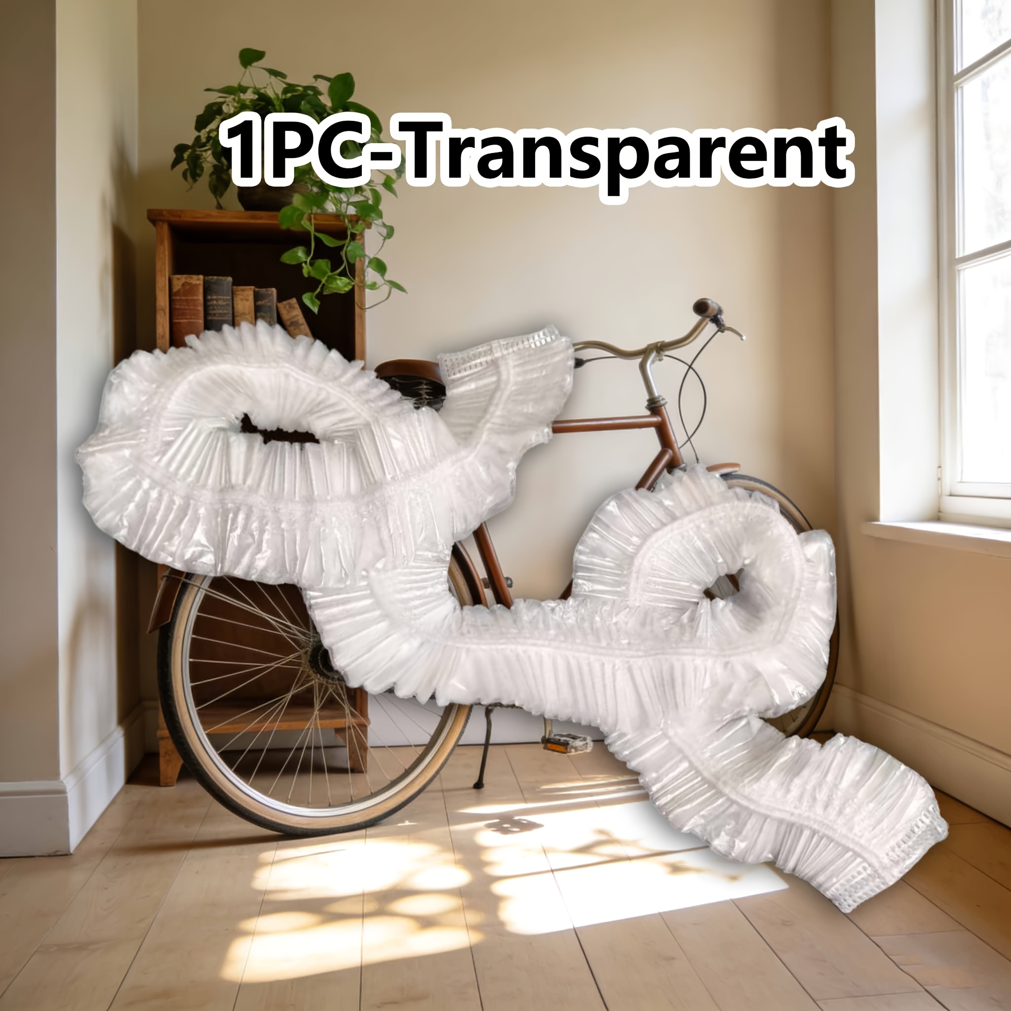 TEMU Copertura per Moto e Bicicletta - Impermeabile + Design con Chiusura Sicura - Realizzata in Plastica ad Resistenza, e Portatile, Installazione