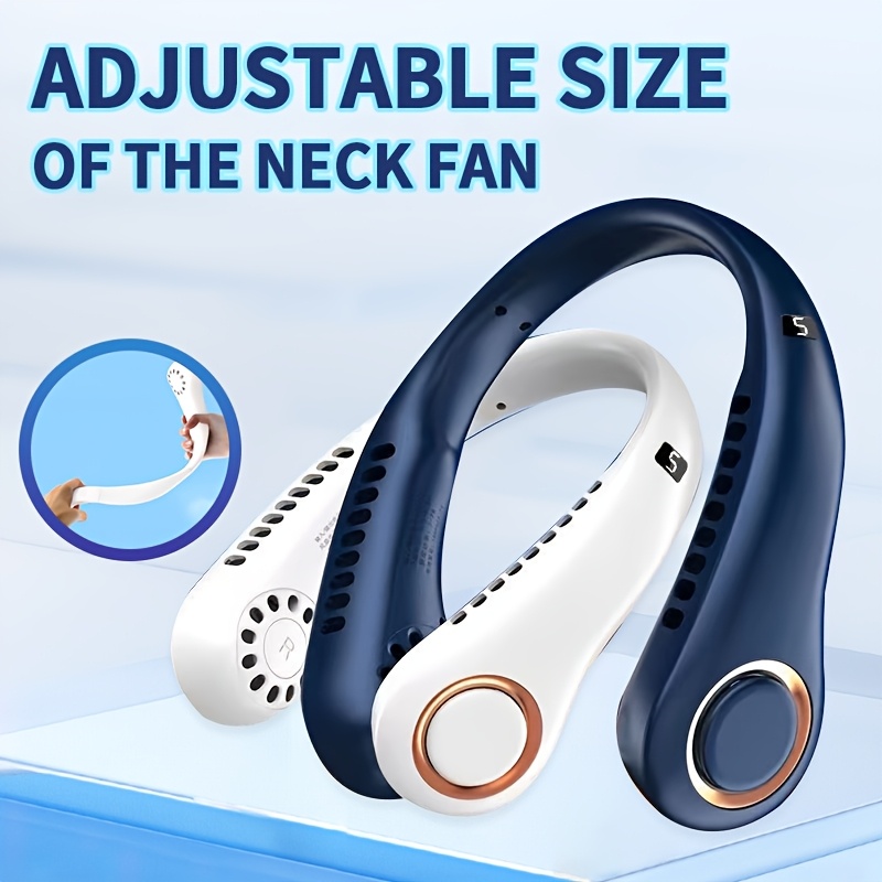 jkuoo 2025   portable neck fan with   technology quiet turbo motor usb rechargeable wearable fast cooling mini fan for indoor outdoor use perfect gift for fathers day mothers day thanksgiving portable fan jkuoo   thanksgiving details 1