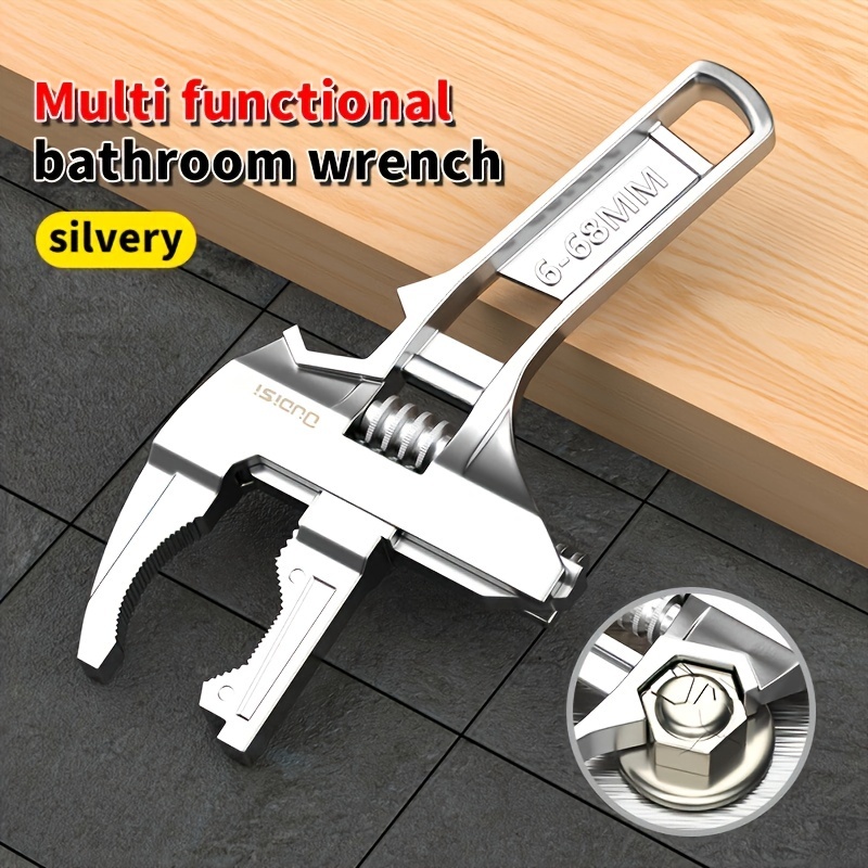 TEMU A Versatile Tool For Installing Large Sewer Pipes And Faucets, Featuring A Movable Design For Plumbing Tasks