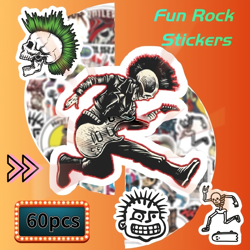 punk stickers sold on Temu United States
