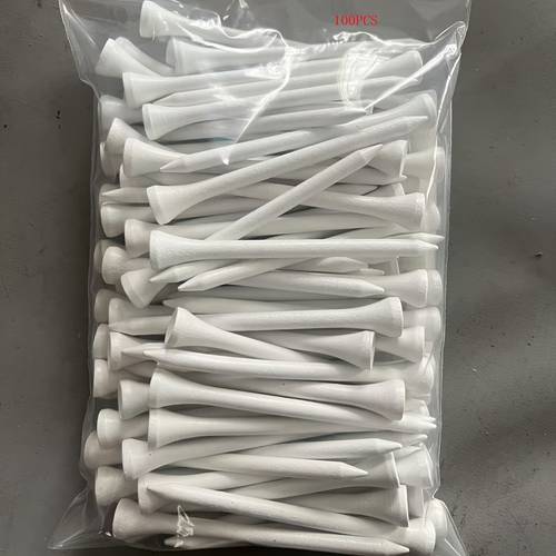 100 white wooden golf tees 3 1 8 durable smooth ideal for golf enhancement traditional golf tees smooth texture wooden tee design