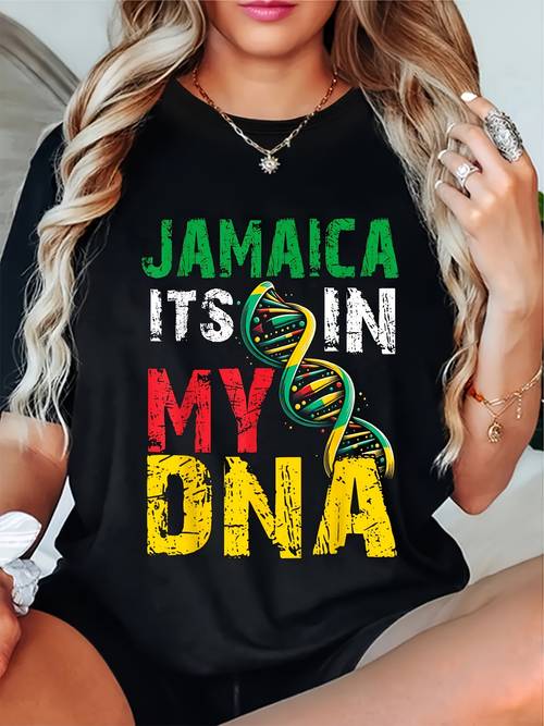 flag men jamaica its in t shirt round neck short sleeve t shirt men graphic t shirt