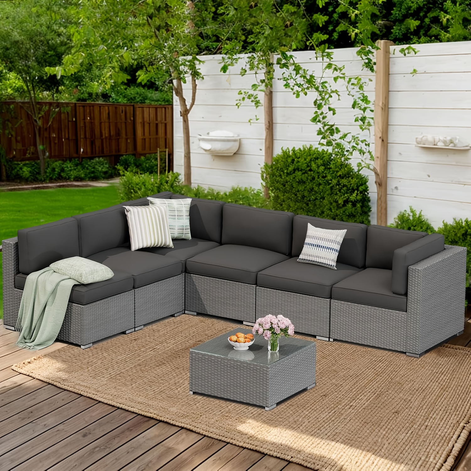 Outdoor sectional replacement cushions best sale