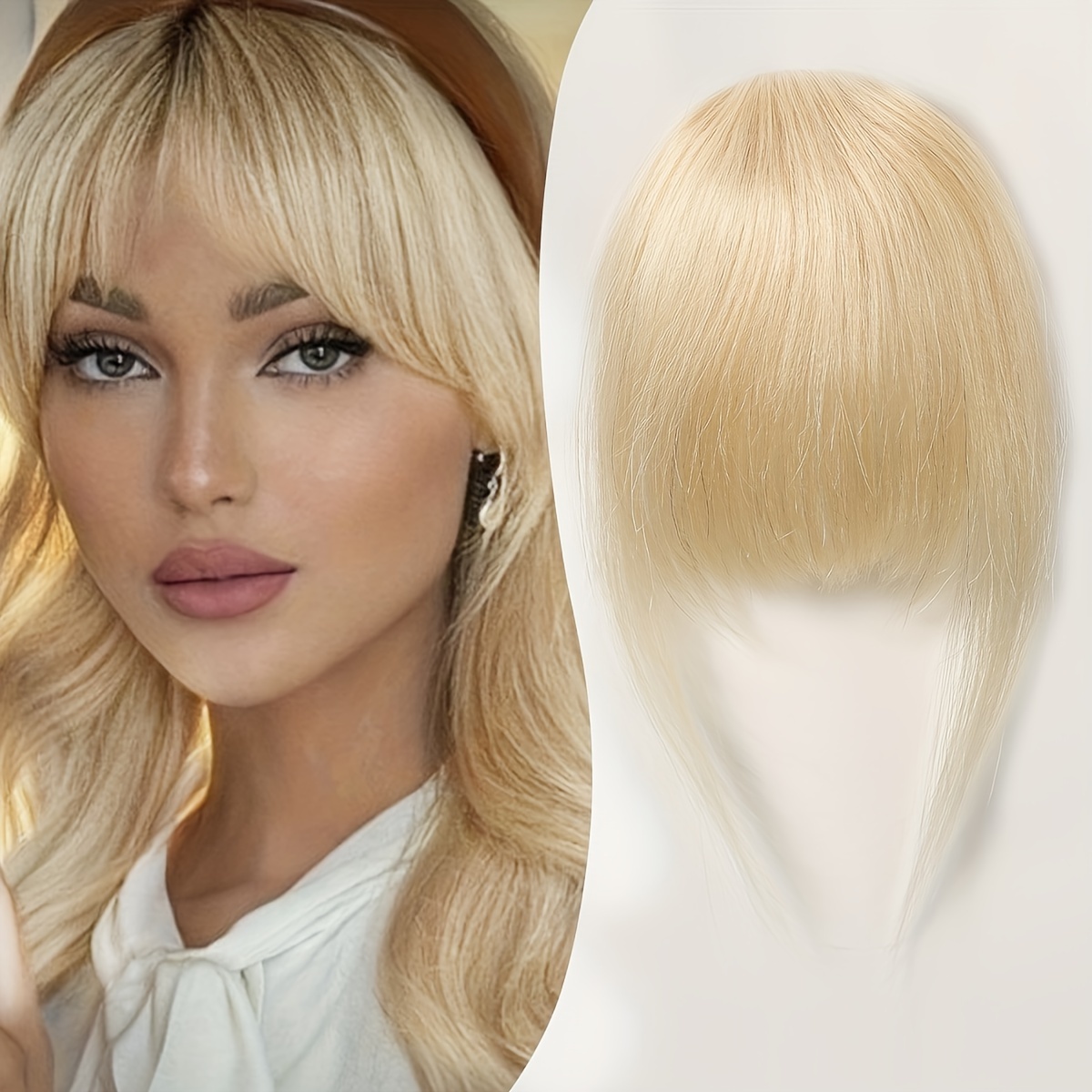 100 human bangs hair clip in bangs real human hair wispy bangs hair length 4 inches net weight   hairpieces for women clip on air bangs flat neat bangs hair extension for daily wear   details 1