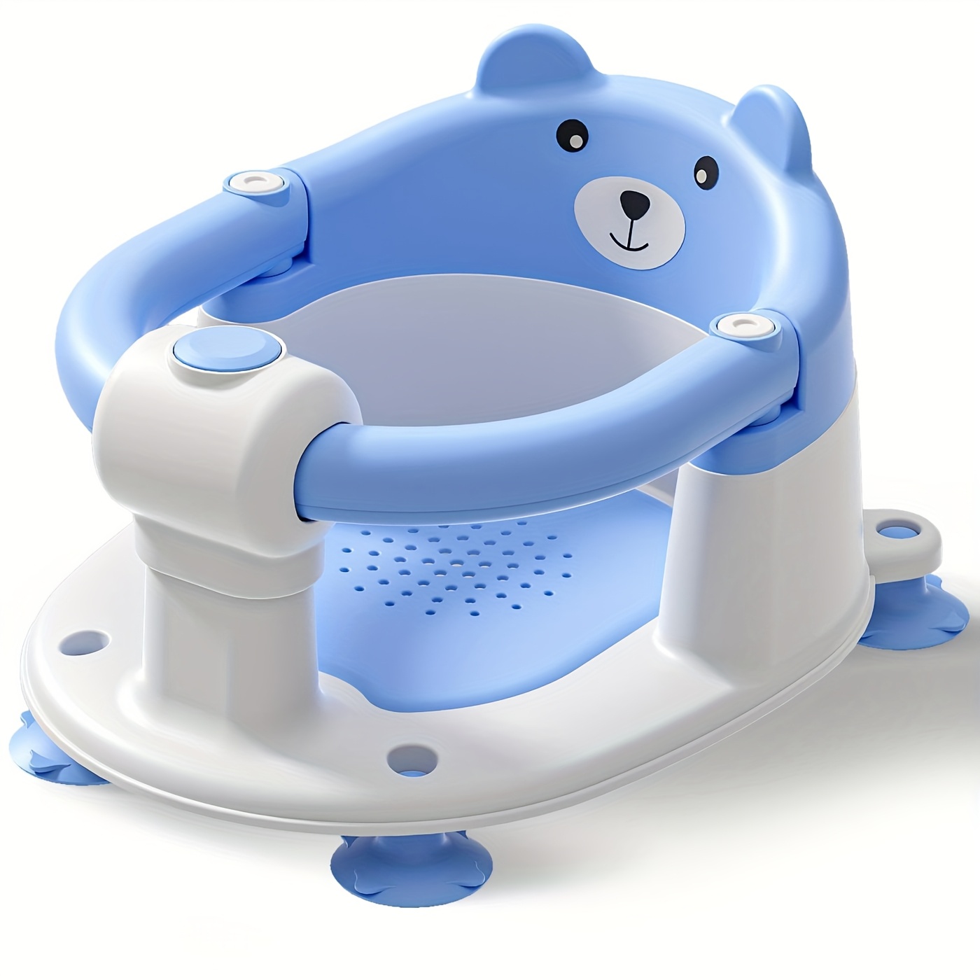 Baby Bath Seat for 6 Months and Up with Non-Slip Suction Cups and Soft Cushion, Toddler Bath Support Chair in Multiple Colors