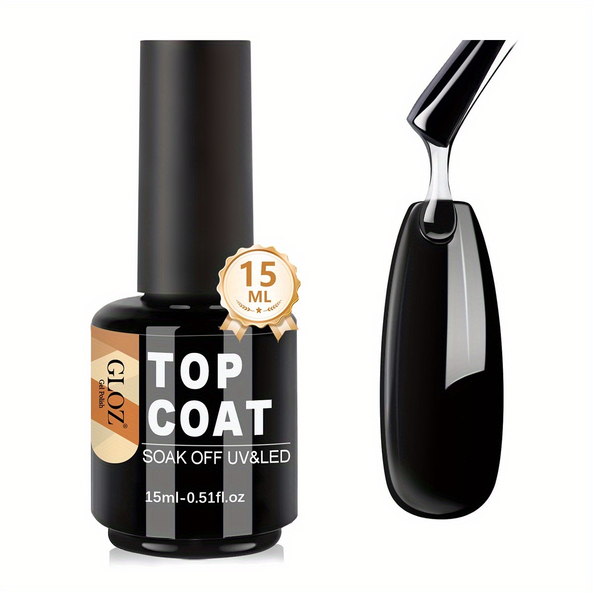 Image of 15ml Gel Polish No Wipe Gel - Clear Color Gel Shine End And Long Lasting, Soak Off Nail Lamp Gel, 8ml Gift For