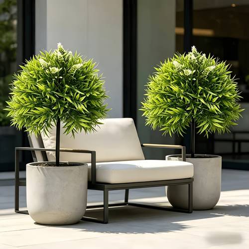 2pcs enormous faux leaves shrub ground plug tree flower strip with stand uv resistant mixed shrub flower combination suitable for summer autumn indoor outdoor decor decorating hotel gardens scenes garden ornaments