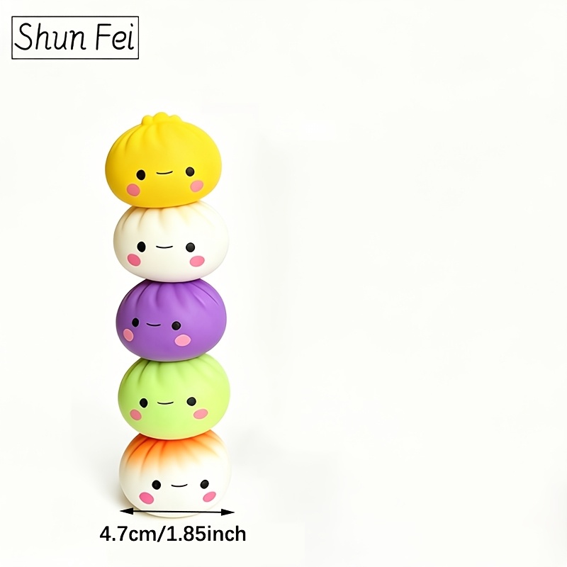 2026 new style bun   squeeze toys 1 2 sets   3pcs per set 1 bun and 1 steamer lid and 1 steamer base halloween christmas thanksgiving party favors kids decor toys random colors