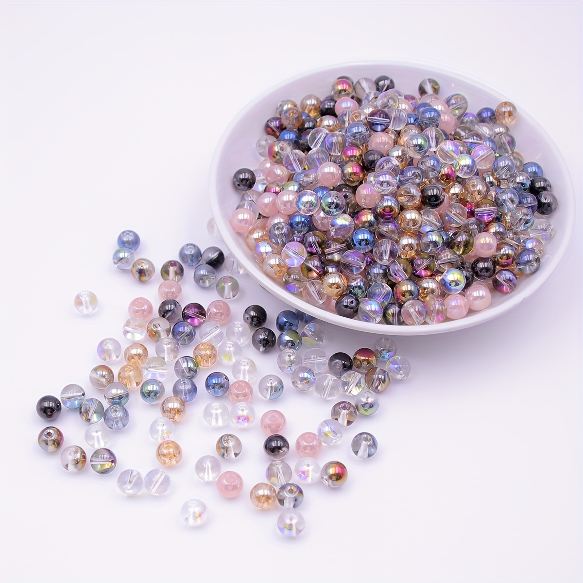 

40pcs , Round For Jewelry Making, Diy Crafts, Necklaces, Bracelets, - Decorative For Handcrafts