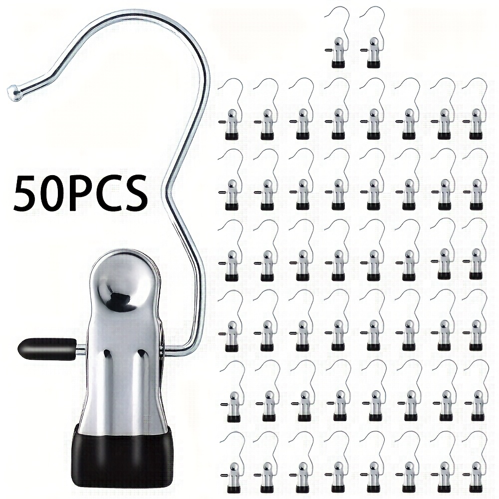 heavy metal clothes hanger with hook space saving 360 rotating clip suitable for pants laundry and home storage stainless steel wardrobe organizer     closet organization   clothes hanger fashionable metal trim   clothes clip clothes pins