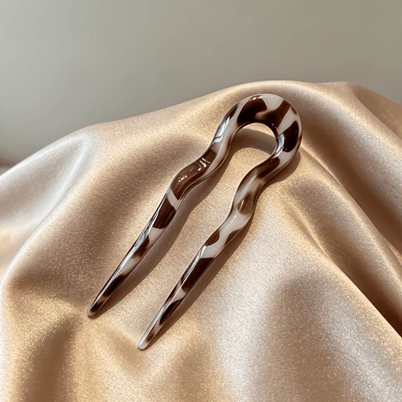 Image of U-shaped Hairpin Female High-end Back Of Bun Hair Hairpin New Chinese Style Hairpin Headdress