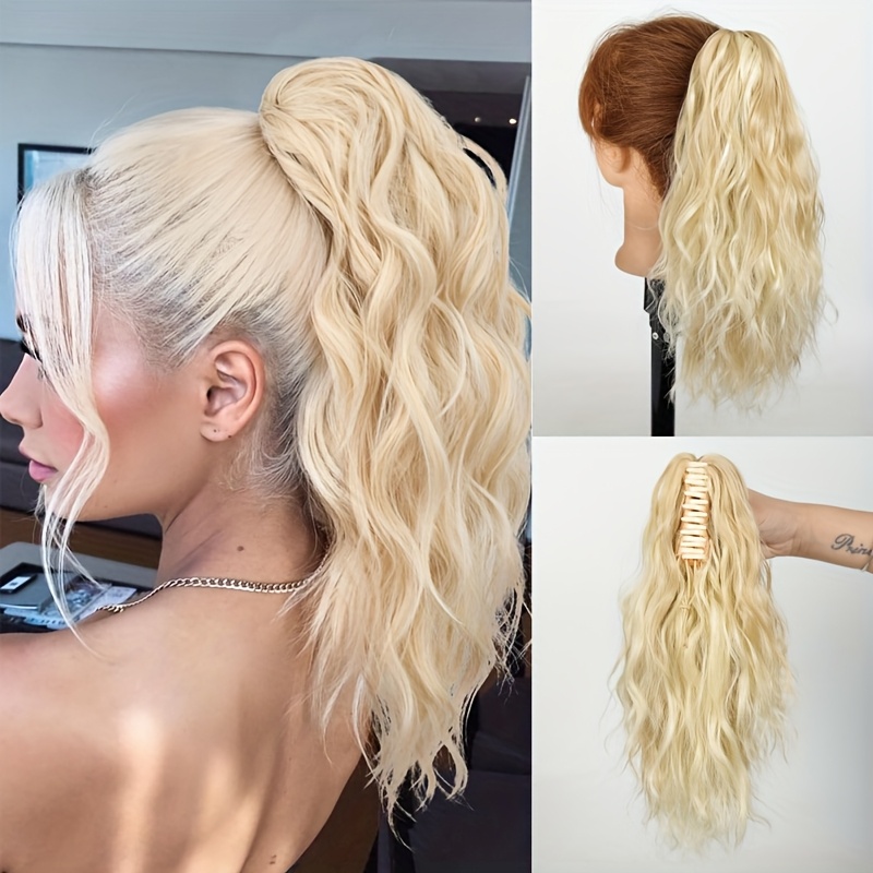E-shop 14-Zoll Clip-in Kurzwellige Locken Haarverlängerungen, Ideal für den täglichen Gebrauch, Partys schnelles Styling - Einfach zu befestigende