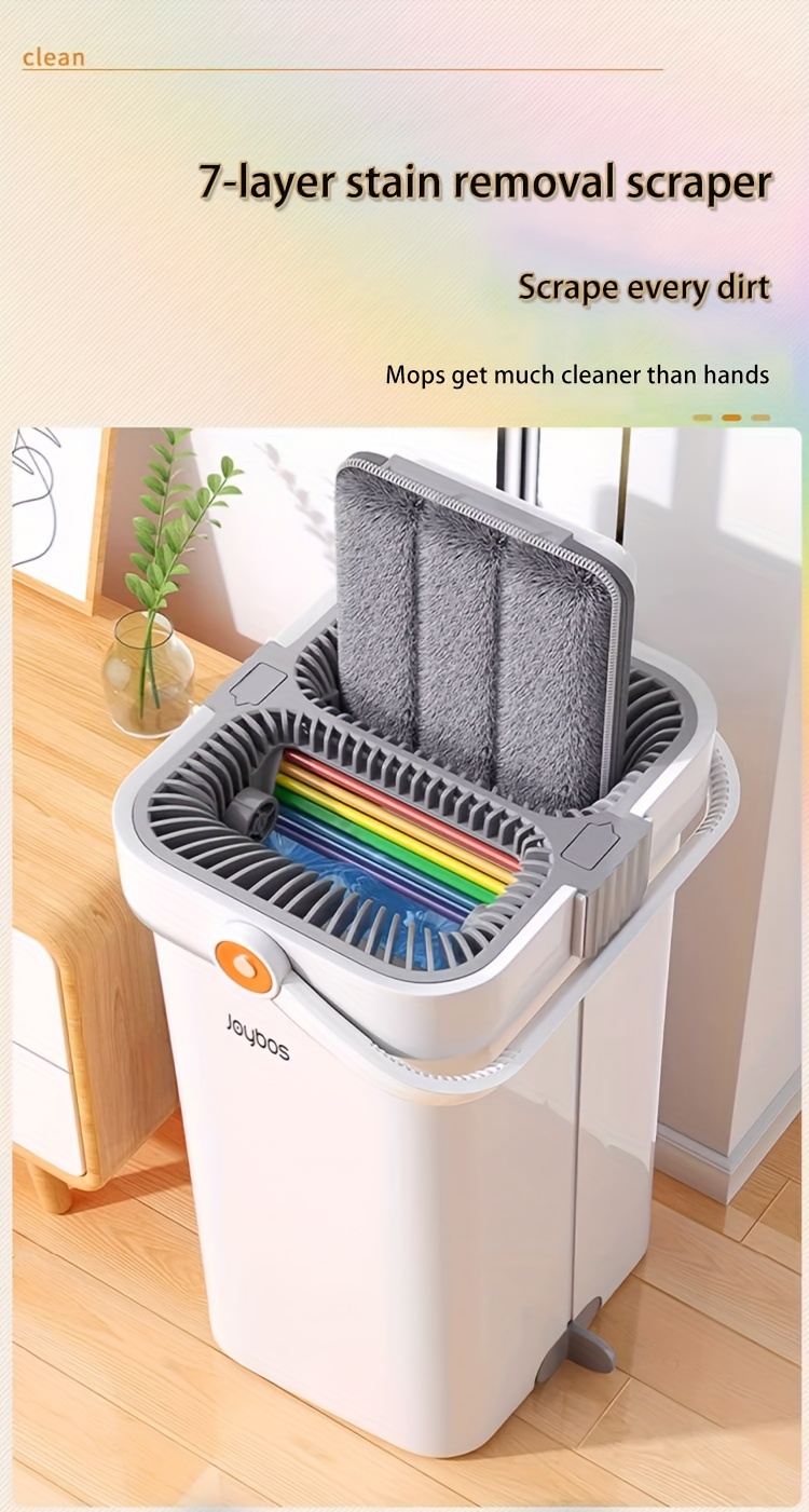 household mop and bucket set rainbow hands   mop and   mop for floor cleaning and wall cleaning wet and dry dual use   and   with 4 reusable original mops details 1