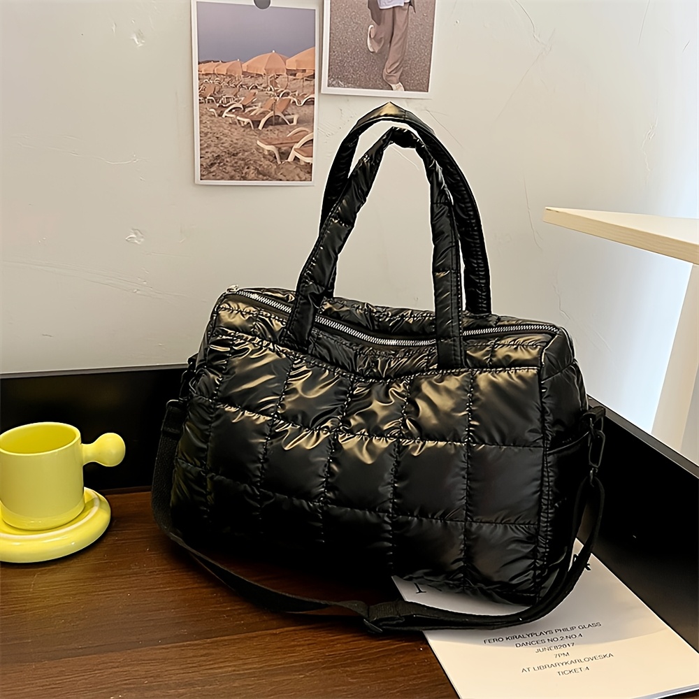 Image of Fashion Women's Handbag Convenient Date Shopping Large Capacity Multifunctional Shoulder Bag Multi-pocket Handheld Bag Trendy All-match Phone Storage Bag