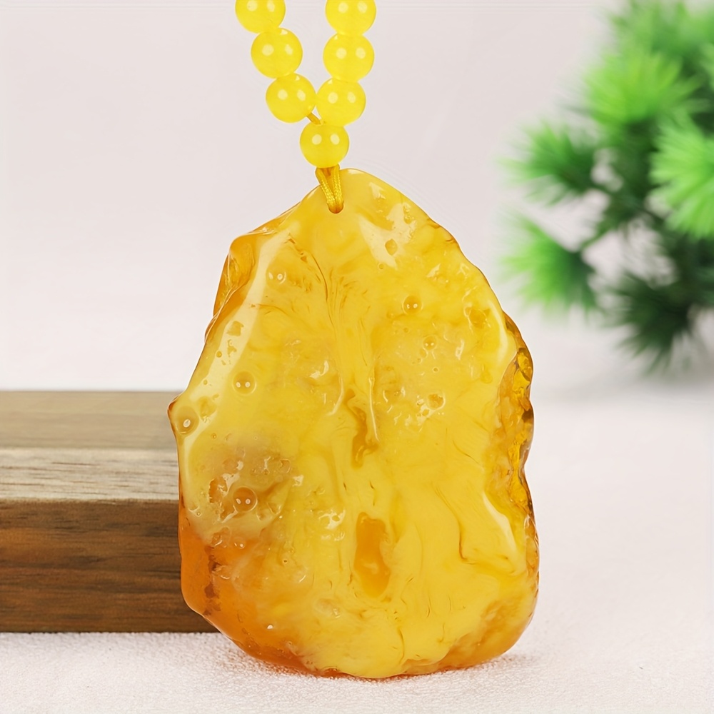 TEMU (diverse Hanging Shapes And Sizes) Color Beeswax Pendant, Color Under Ultraviolet Light, Untreated, , Fashionable, Luxurious And Individual,