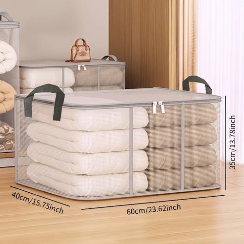 large capacity pvc storage bag suitable for clothing and bedding transparent organizer bag essential for dormitories moving and back to school specifically designed for under bed storage christmas and winter storage wardrobe organization
