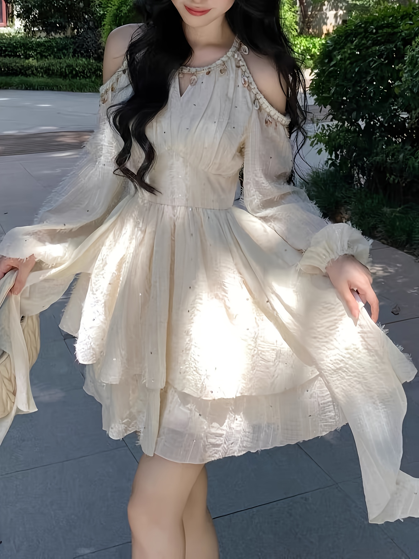 sachin and babi light blue dress Floral Lace & Tulle Off-shoulder Fairy Bridal Ball Gown main image 1
