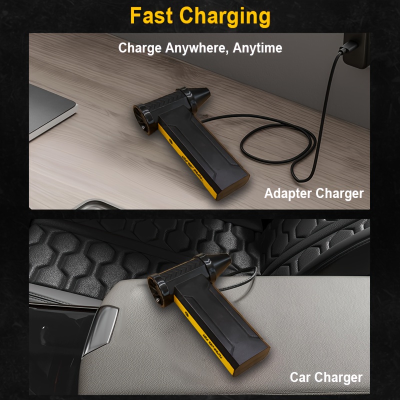 200w high power cordless turbo blower vacuum   adjustable air duster with 200w power 150000 rpm 200w battery usb rechargeable ergonomic handle for computer keyboard snow outdoor house car cleaning   mens gadget g Product details 2