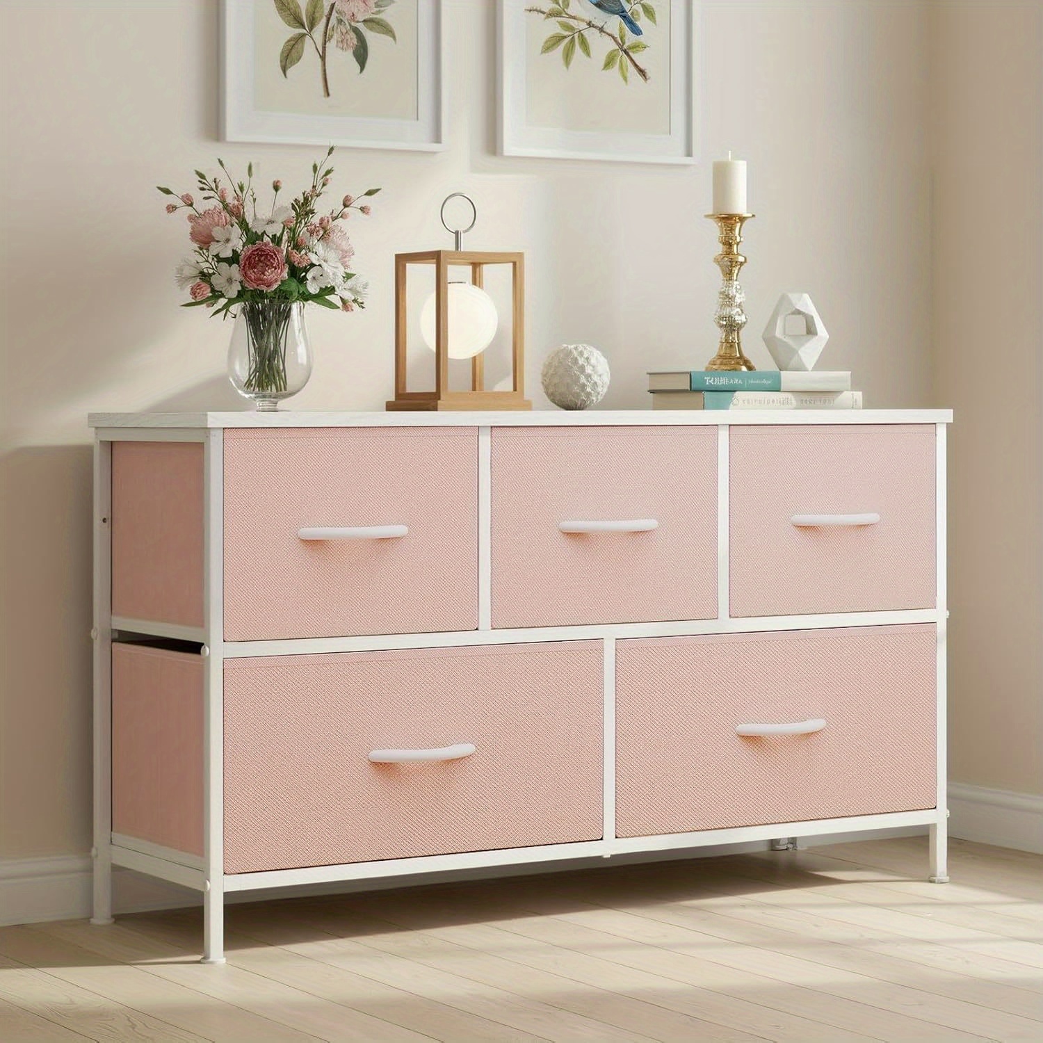 dusty pink dresser Effie 6-Drawer Dresser – Mr. Kate main image 0