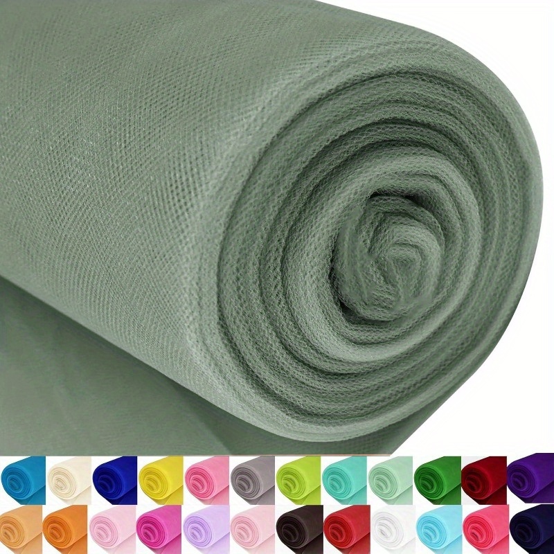 TEMU Rouleau de Tulle Blanc ( Bobine) 137 cm x 36,5 m, Grande Taille 54" x 40 (120 pi), Décoration de Mariage et de Fête, Jupe Tutu, Chemin de Table,