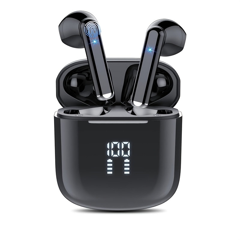 Image of Wireless 5.3 Earbuds Featuring 4 High-definition Microphones & , Of Playtime Hifi Stereo Headphones Ideal For Commuting And Exercise (noise Reduction & Lightweight)