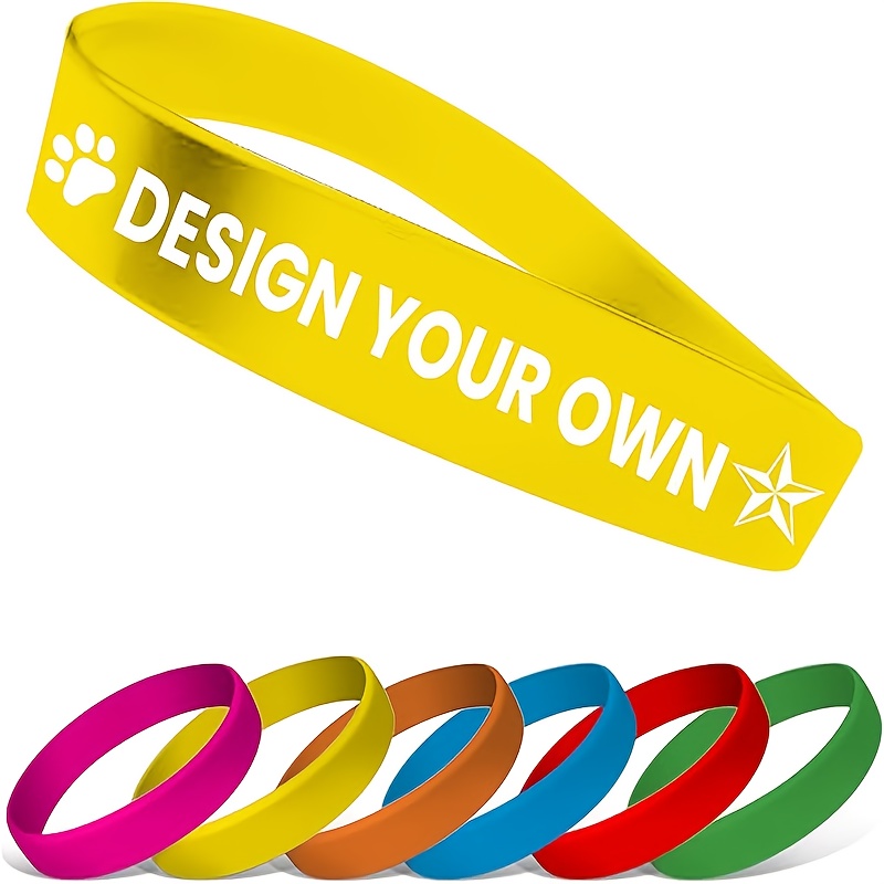 79pcs Customizable Silicone Bracelets with Heart Design