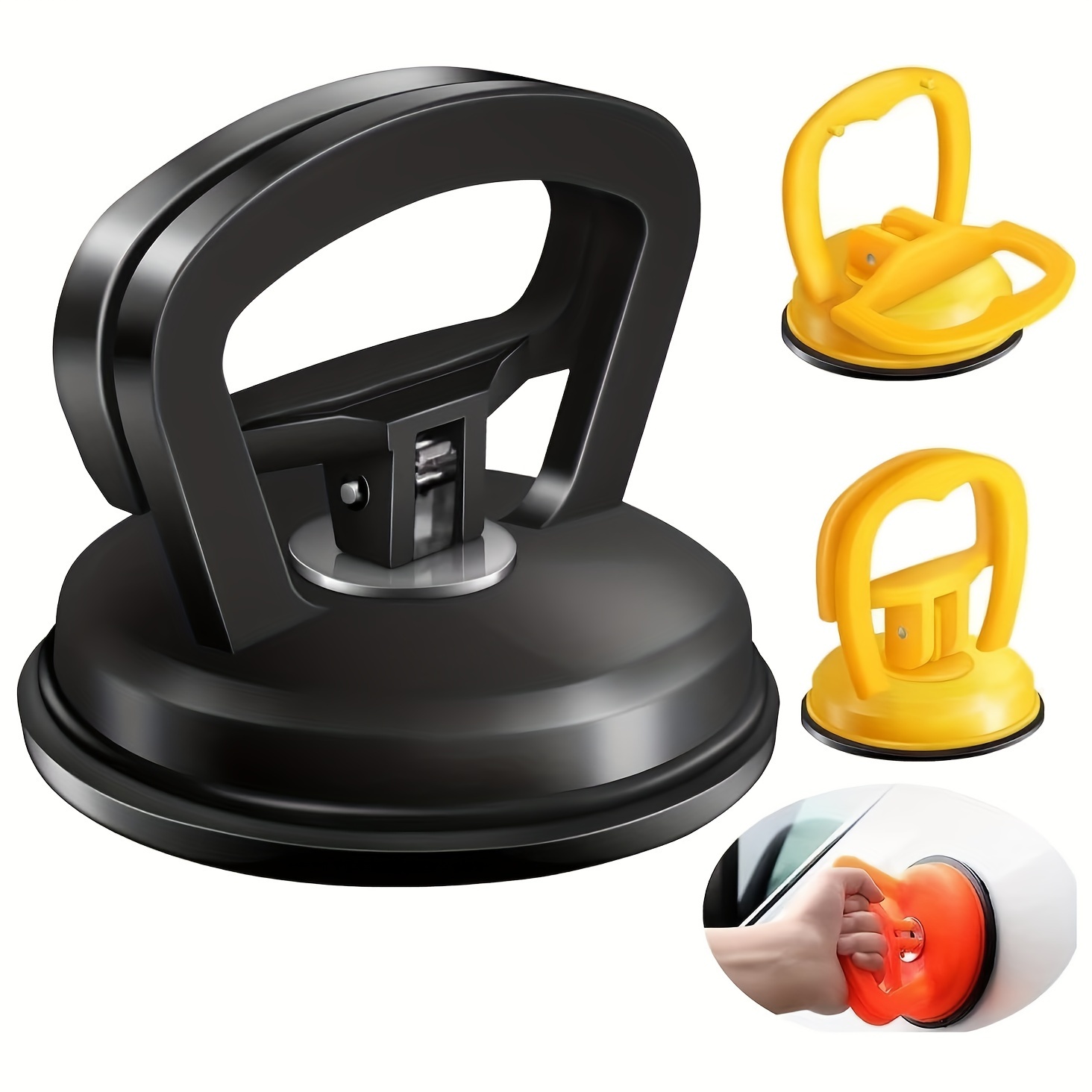Dent Puller Harbor Freight Dent Puller,3 Pack Car Dent Puller Suction Cup Dent Puller Car Dent Removal Kit Dent Remover Tool And Dent Repair Kit Handle Lifter For Cars Bodyglassscreentiles Liftingobjects Moving
