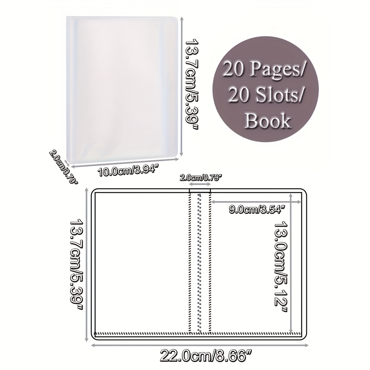 Image of Album For Storing Transparent Cards, Featuring A Pvc Holder, Ideal For Collections, Business Cards, Photo Cards, Picture Cards, Coupons, And Small Stickers, Designed For Portability