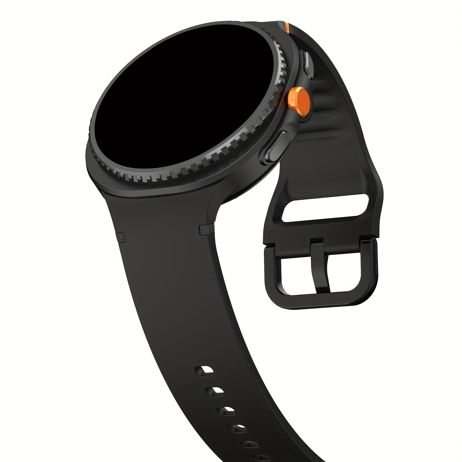 TEMU Compatible With Watch 8/9 40mm 44mm 46mm Flat Stitching Silicone Sports Watch Strap, Quick-release Design, Non-slip And Durable, , Men And Women