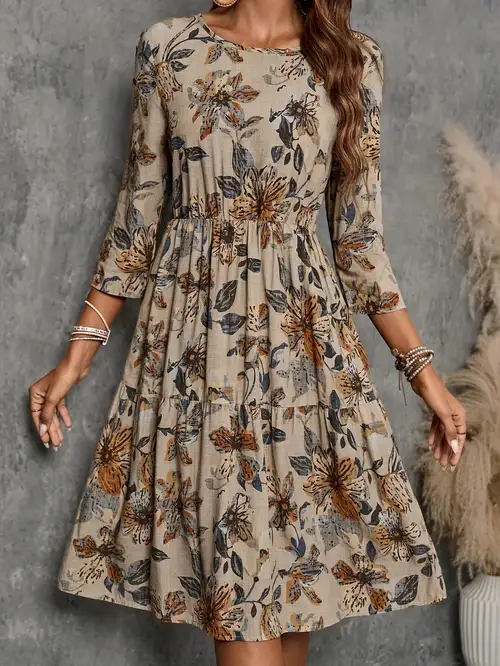 3 4 sleeve dress sold on Temu United States 3 4 sleeve dress sold on Temu United States