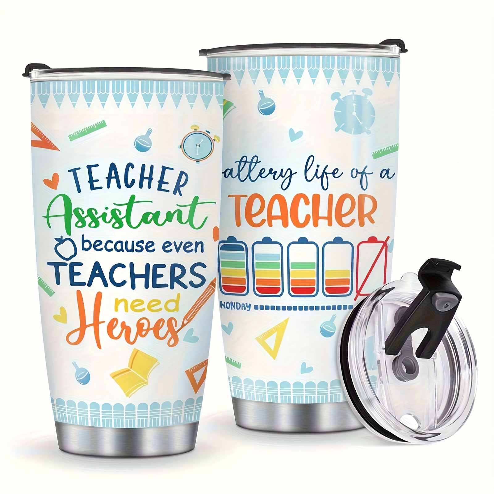 Math Teacher Gift Tumbler – 20oz Black Travel Cup With Lid & Straw – Perfect Graduation Or Appreciation Present For Teachers